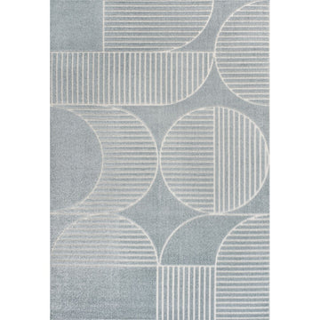 Nordby Geometric Arch Scandi Striped Area Rug